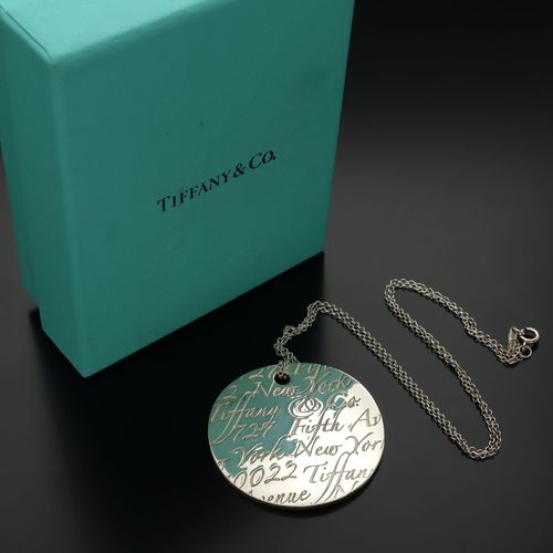 Tiffany and Co Silver New York Notes Pendant image-1