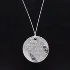 Tiffany and Co Silver New York Notes Pendant