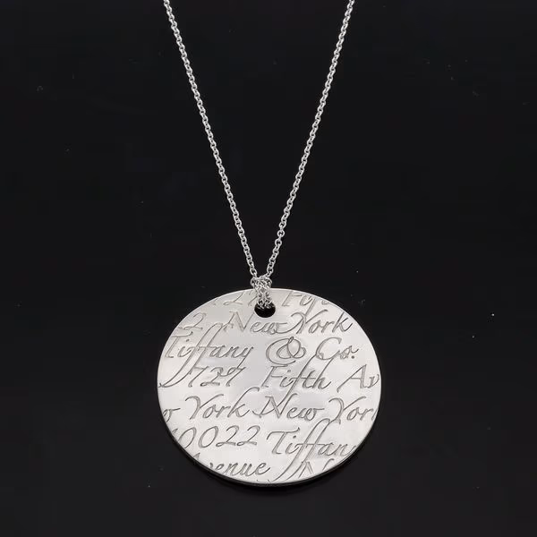 Tiffany and Co Silver New York Notes Pendant