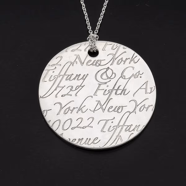 Tiffany and Co Silver New York Notes Pendant