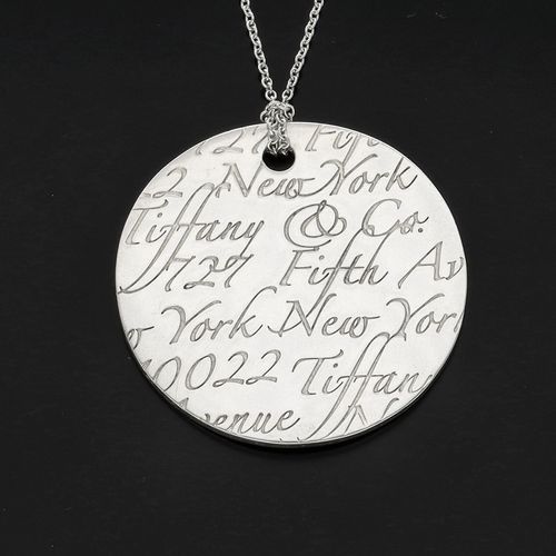 Tiffany and Co Silver New York Notes Pendant image-4