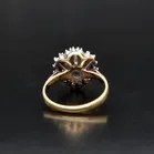 Vintage 18ct Gold Sapphire and Diamond Cluster Ring