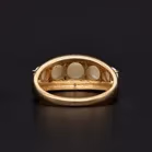 Gold Opal Diamond Ring