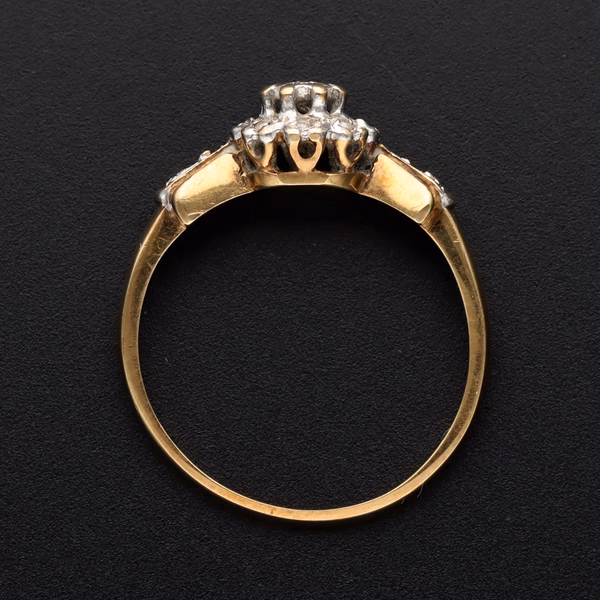 Retro Gold Diamond Ring
