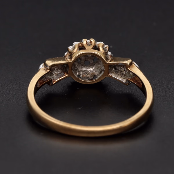 Retro Gold Diamond Ring