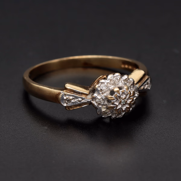 Retro Gold Diamond Ring