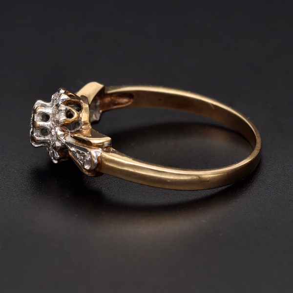 Retro Gold Diamond Ring