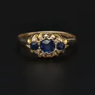 18ct Yellow Gold Sapphire Ring
