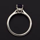 Platinum Amethyst Diamond Ring