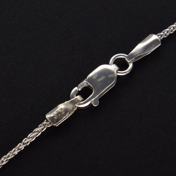 9ct White Gold Lab Diamond Pendant