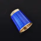 Boxed Norwegian Enamel and Silver Gilt Thimble