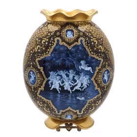 Coalport Pate Sur Pate Exhibition Vase by A Handley
