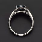 18ct White Gold Topaz and Diamond Dress Ring