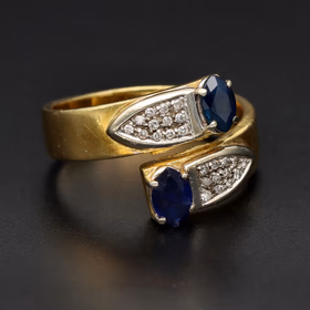 18ct Gold Sapphire and Diamond Ring