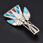 Celtic Art Silver & Enamel Brooch