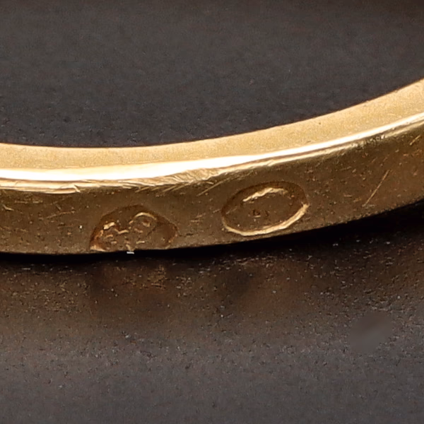 18ct Gold French Diamond Ring
