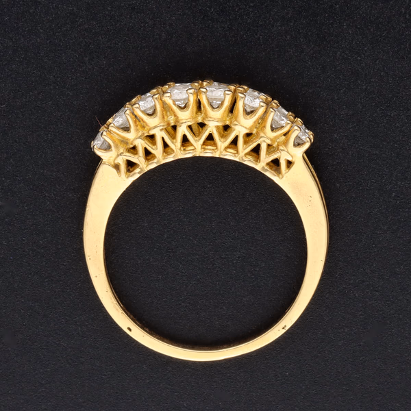 18ct Gold French Diamond Ring