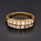 18ct Gold French Diamond Ring