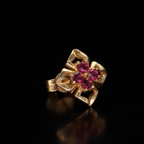 9ct Gold Ruby Earrings image-3