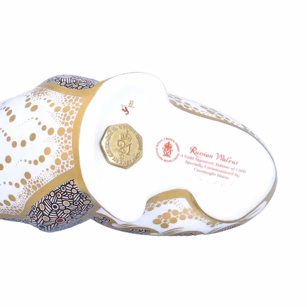 Limited Edition Royal Crown Derby Russian Walrus Paperweight
