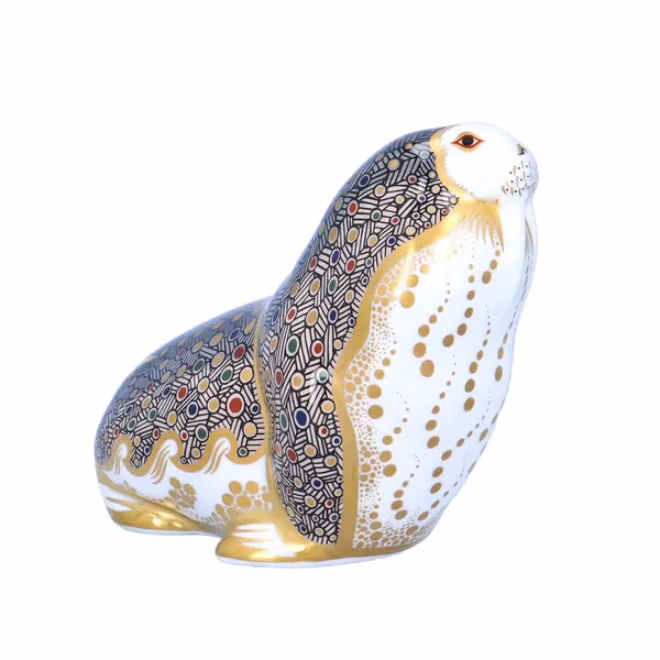 Limited Edition Royal Crown Derby Russian Walrus Paperweight