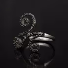 Gold Black Diamond Ring.