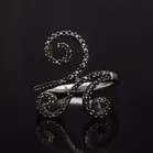 Gold Black Diamond Ring.