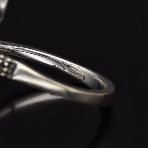 Gold Black Diamond Ring.