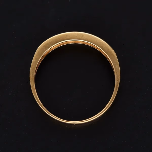Retro Gold Sapphire Diamond Ring. Birm 1994