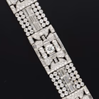 Exquisite Art Deco Platinum and Natural Diamond Bracelet