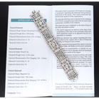Exquisite Art Deco Platinum and Natural Diamond Bracelet
