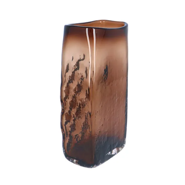 Large Whitefriars Cinnamon Basket Weave Vase