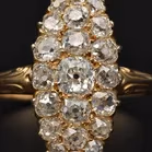 18ct Victorian Navette Diamond Ring