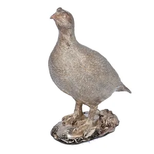 Silver Gilt Model of a Grouse