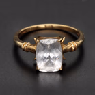 9ct Yellow Gold & 2.2ct Topaz Ring