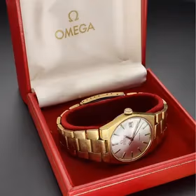 Gold Plated Omega Geneve Watch
