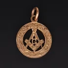 9ct Gold Masonic Fob