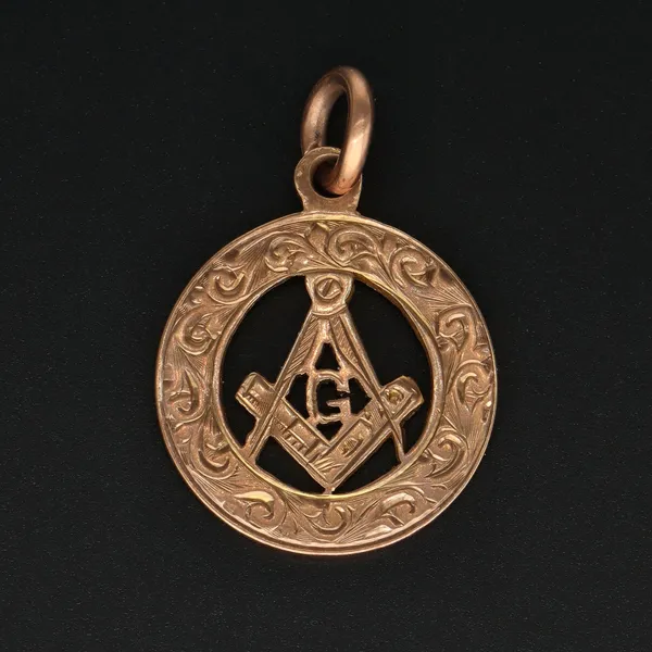 9ct Gold Masonic Fob