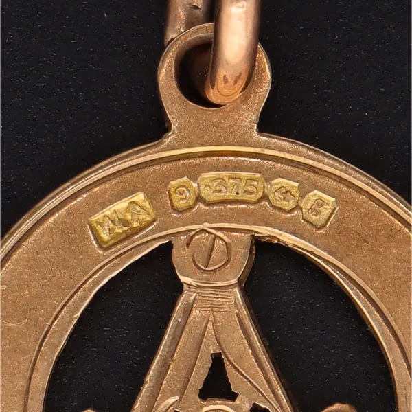 9ct Gold Masonic Fob