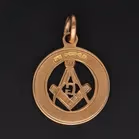 9ct Gold Masonic Fob
