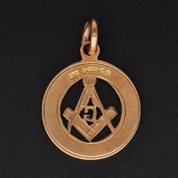 9ct Gold Masonic Fob