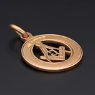 9ct Gold Masonic Fob