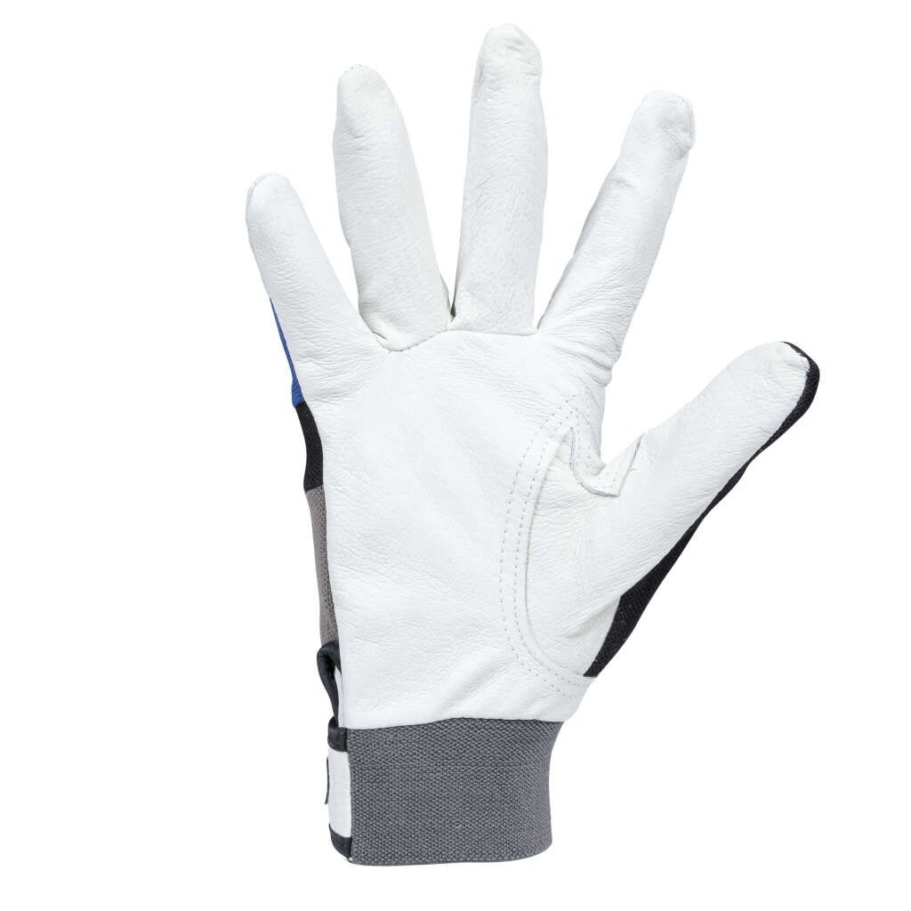 Ejendals 113 Tegera Full Grain Pigskin Gloves Blue/Black/Grey/White Size-9 