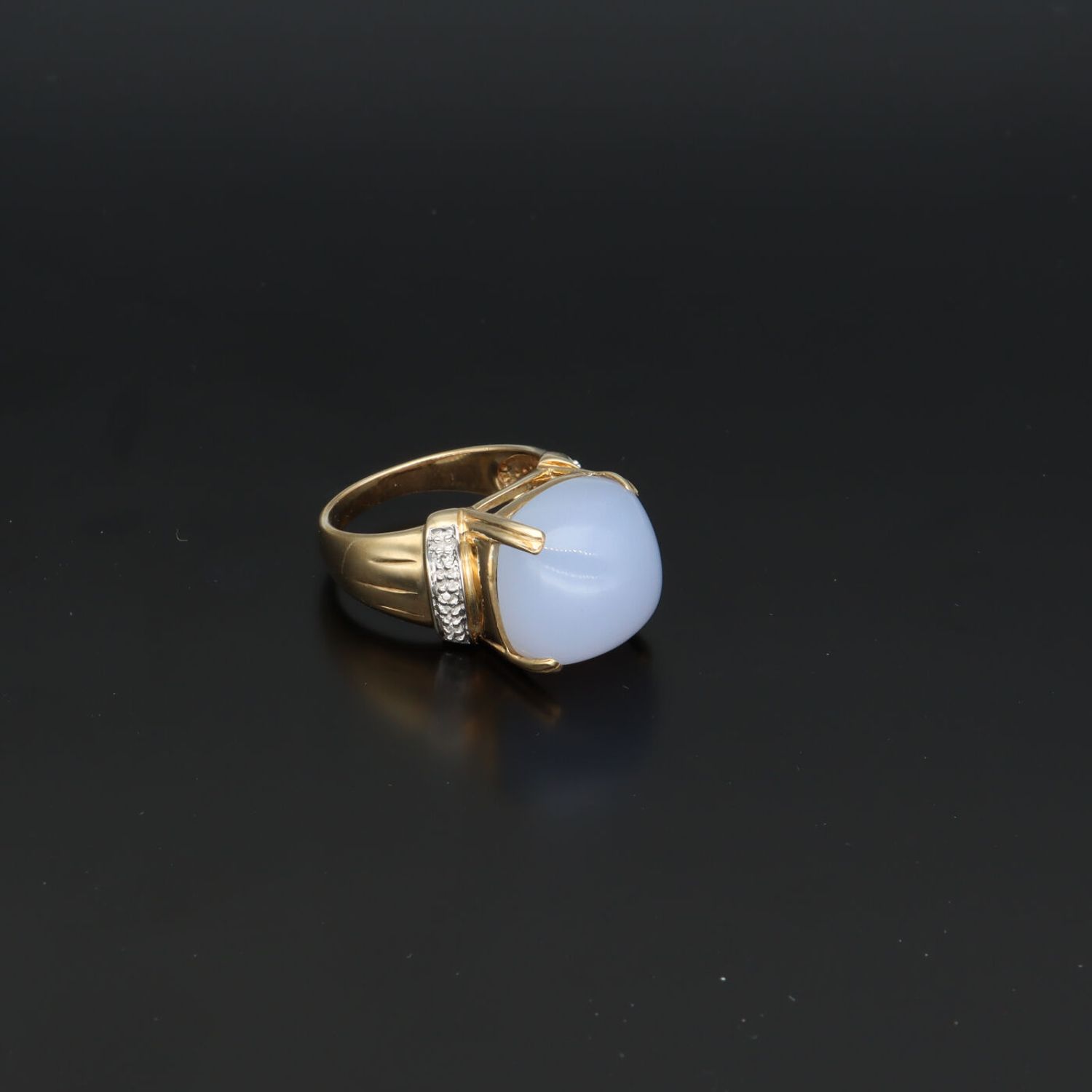 Chalcedony engagement store ring