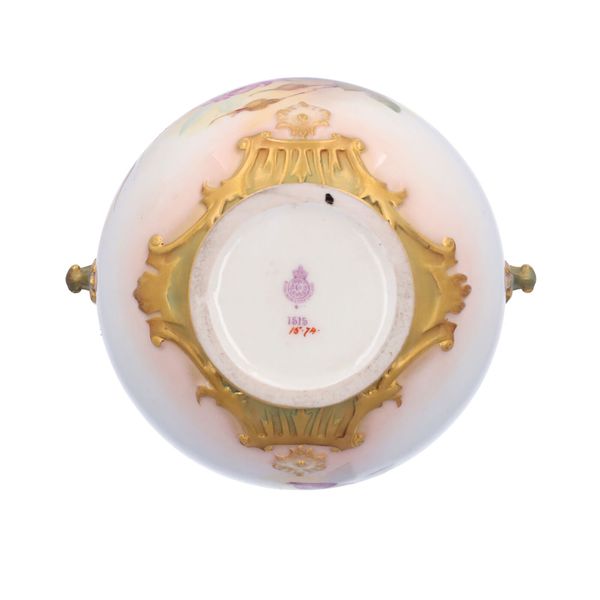 Royal Worcester Rose Lidded Jar