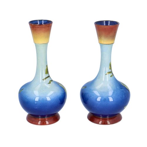 Pair of Doulton Lambeth Faience Vases image-2