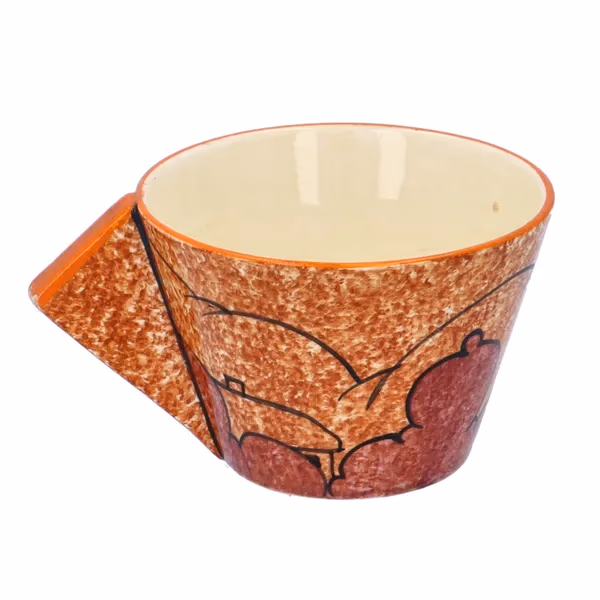 Clarice Cliff Blue Autumn Conical Cup & Saucer Café au Lait