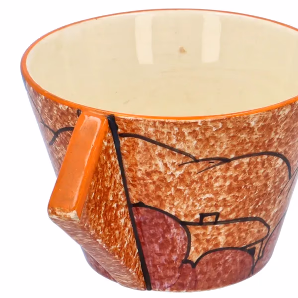 Clarice Cliff Blue Autumn Conical Cup & Saucer Café au Lait