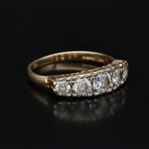 14ct Gold cz (I love you) Ring