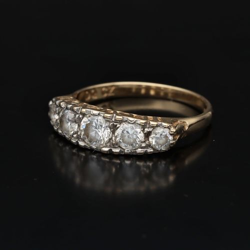 14ct Gold cz (I love you) Ring image-3